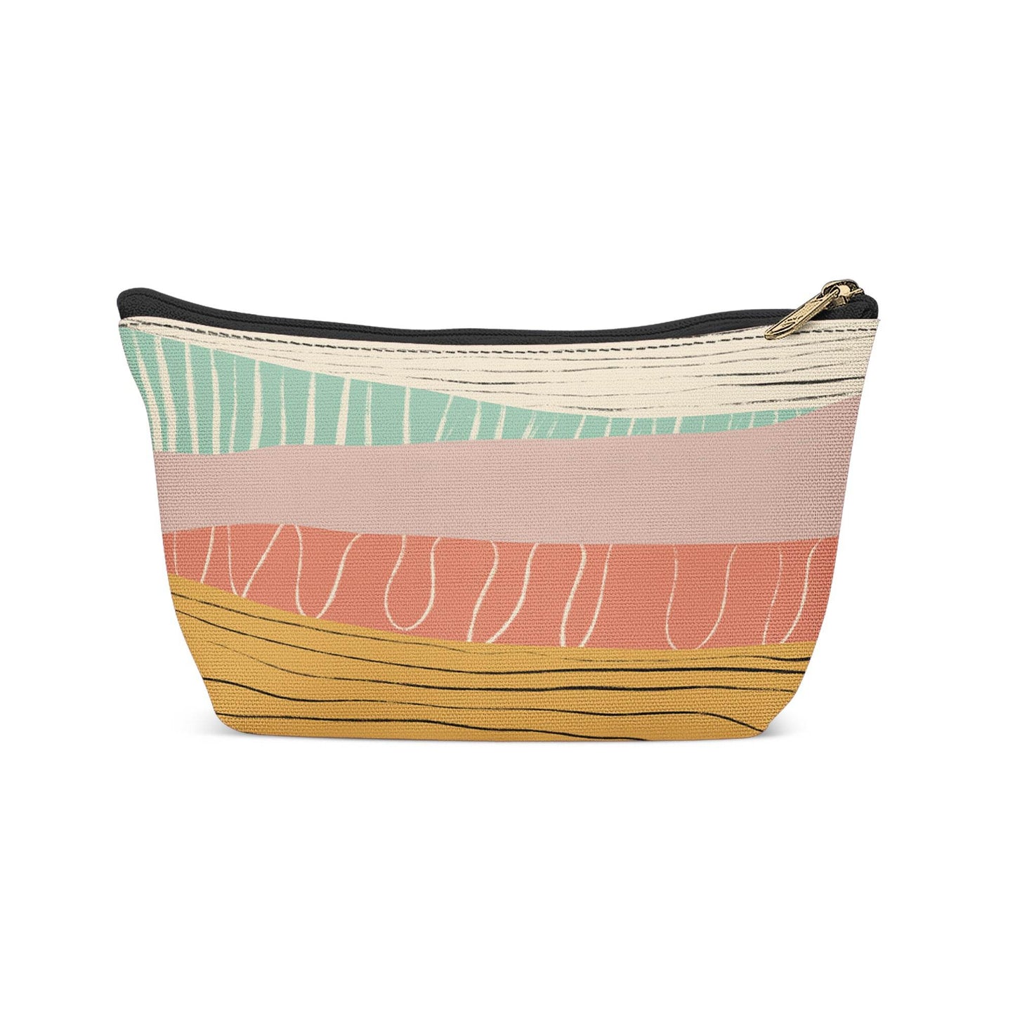 Colorful Abstract Mountains Makeup Bag - HypeSheriff