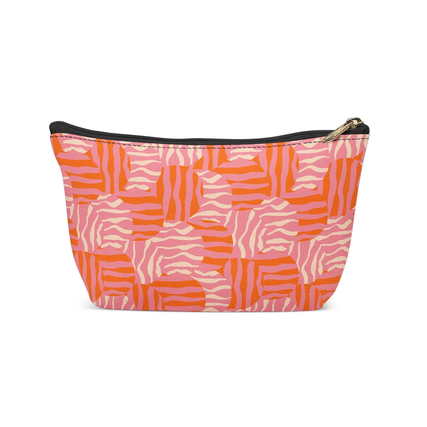 Pink Red Modern Dots Pattern Makeup Bag - HypeSheriff