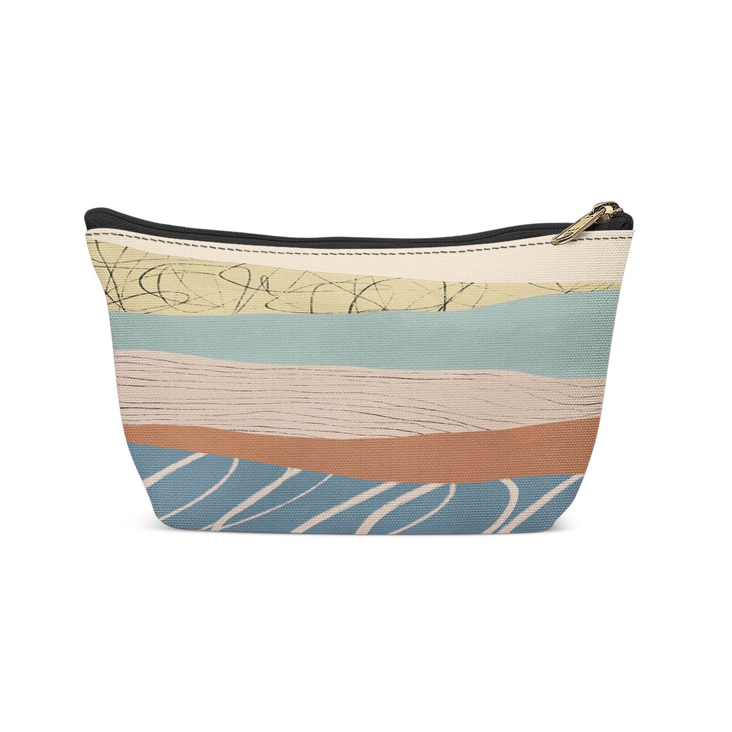 Abstract Mountains Travel Makeup Bag - HypeSheriff