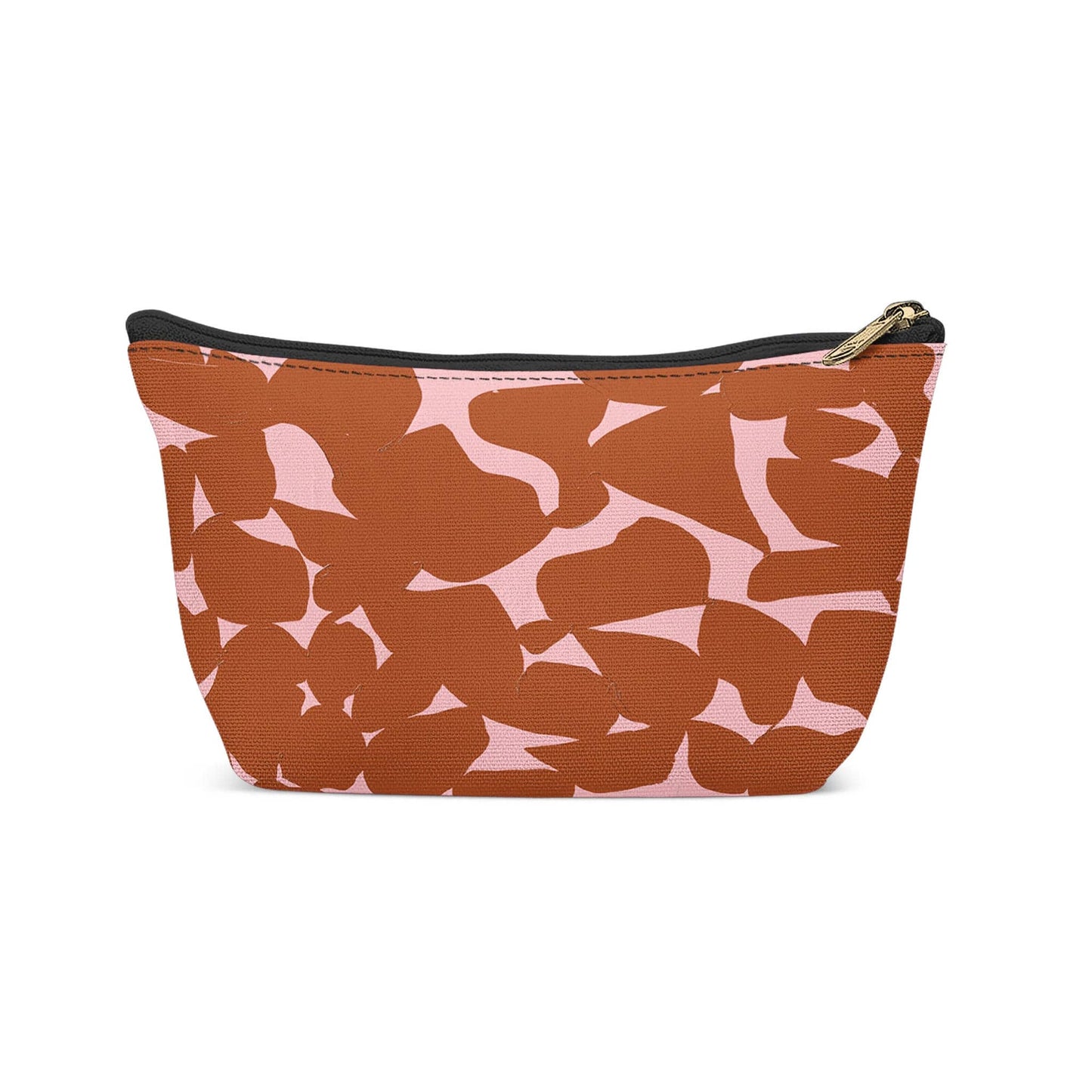 Modern Red Pink Pattern Makeup Bag - HypeSheriff