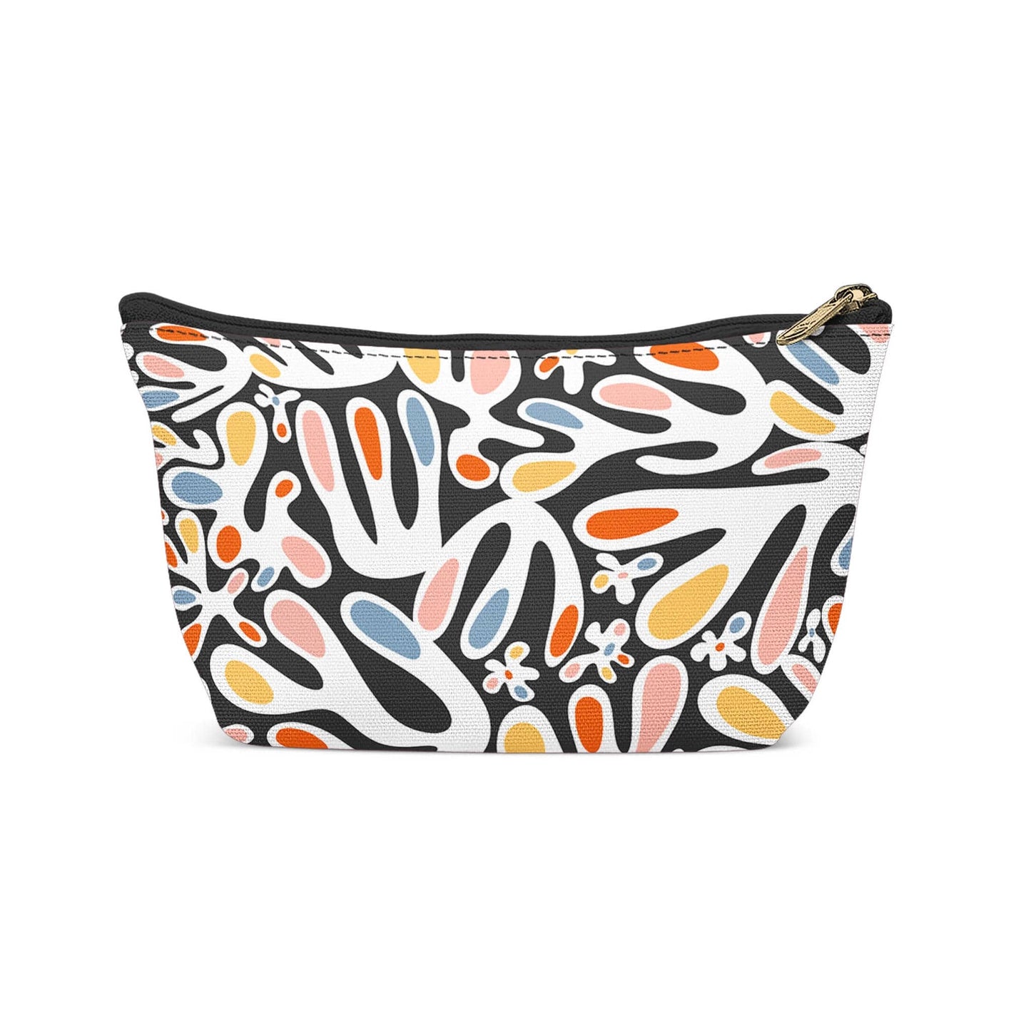 Modern Floral Pattern Makeup Bag - HypeSheriff