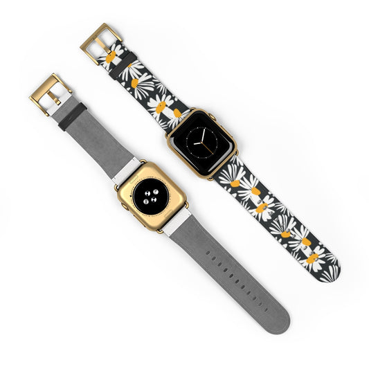 Watch Band with Daisies