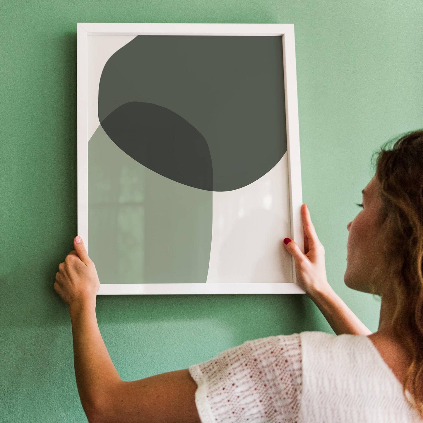 Green Abstraction - Minimalist Poster - HypeSheriff