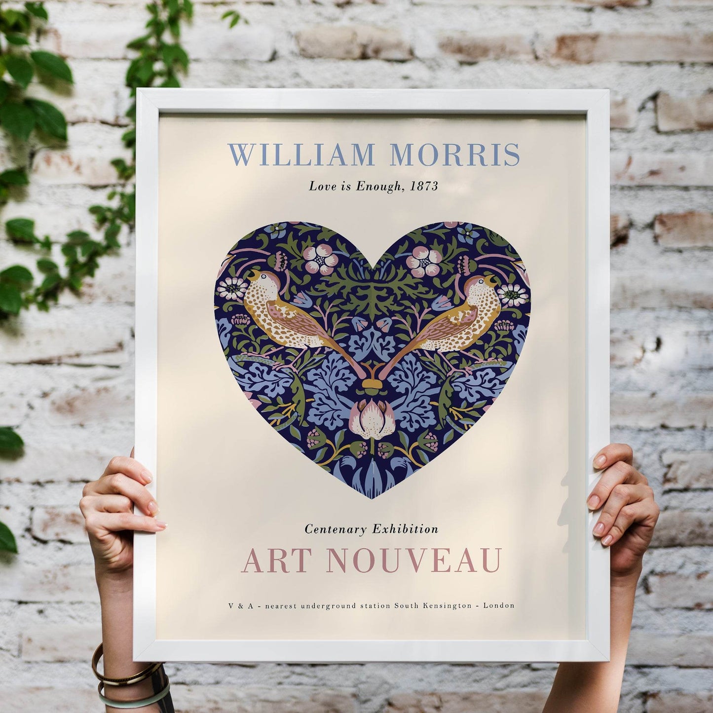 Love is Enough Art Nouveau Poster - HypeSheriff