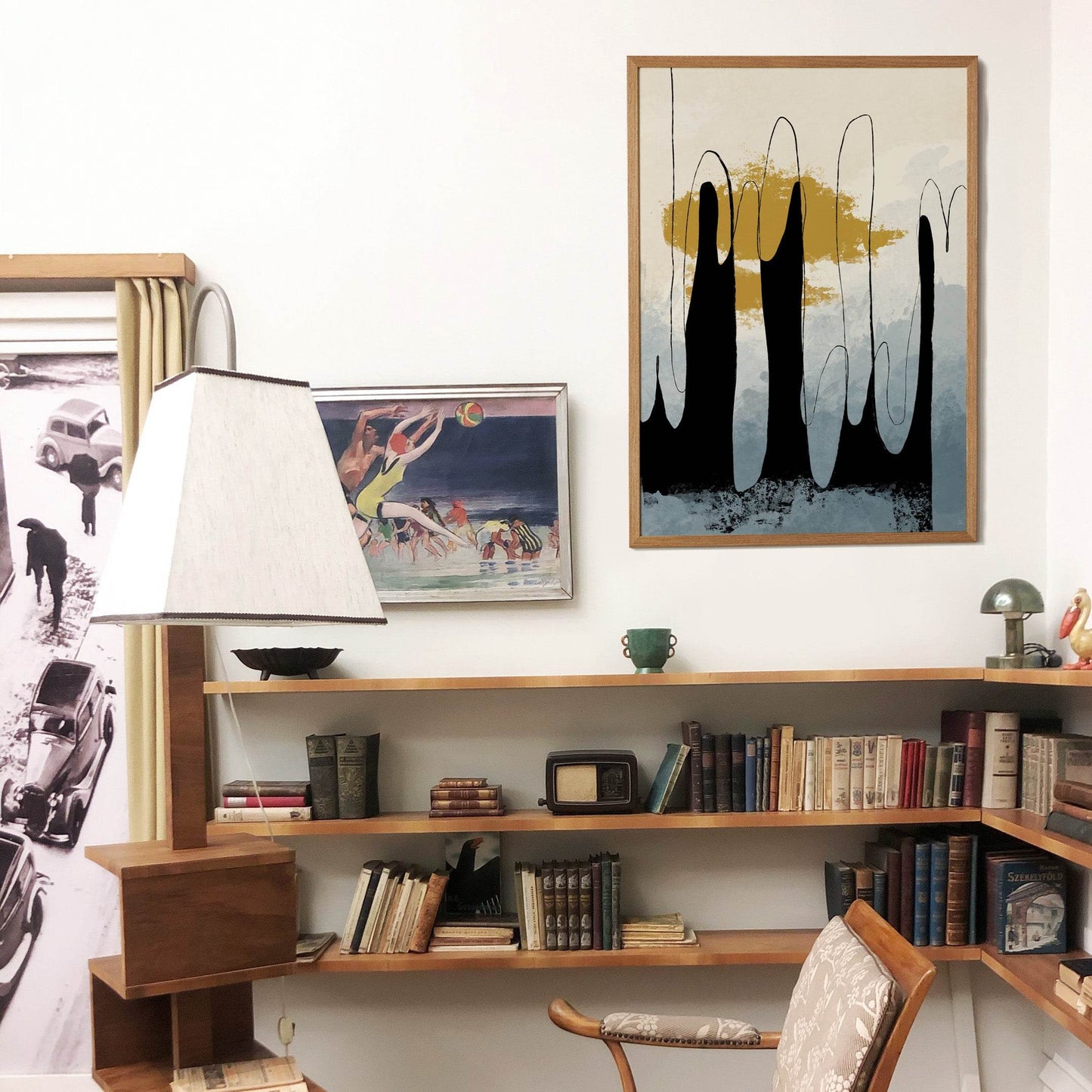 Scandinavian Abstract Ink Art Print - HypeSheriff