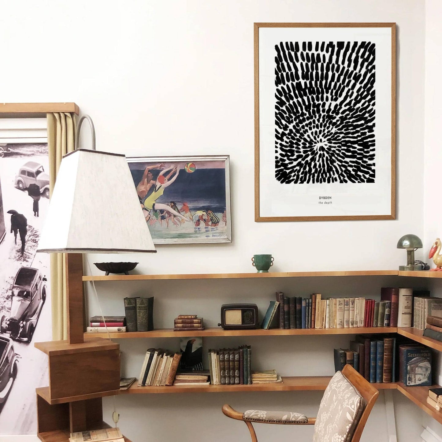B&W The Depth, Abstract Poster - HypeSheriff
