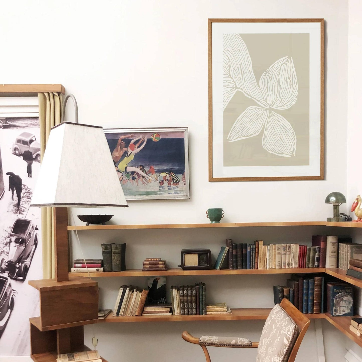 Beige Abstract Modern Poster - HypeSheriff