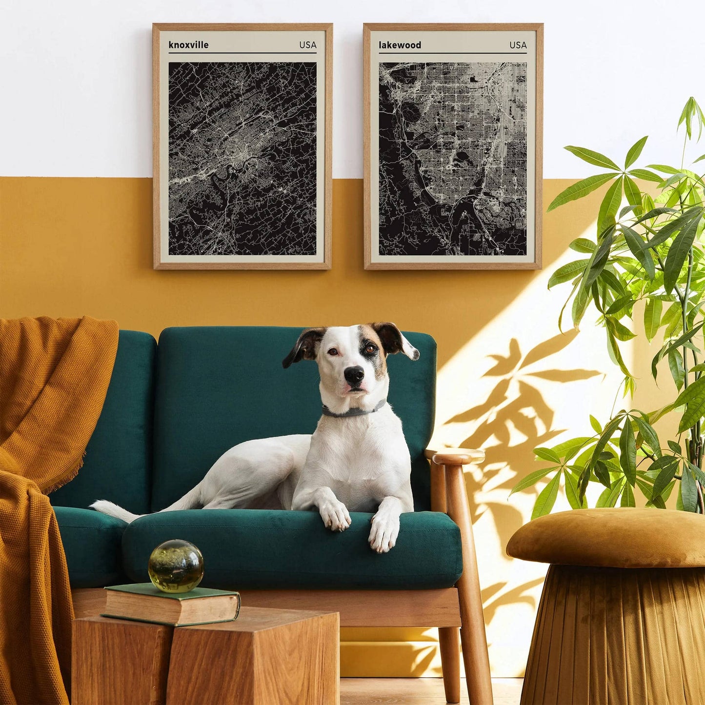 Knoxville, USA - black and white city map poster - HypeSheriff