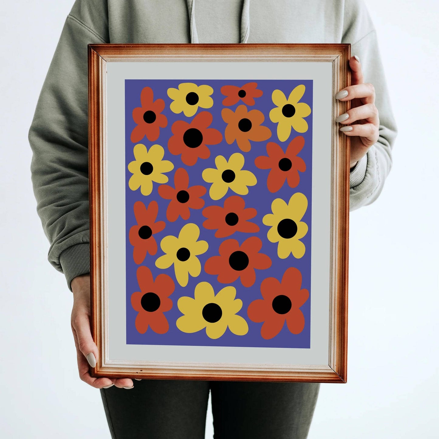 Retro Flower Market 70s Poster - HypeSheriff