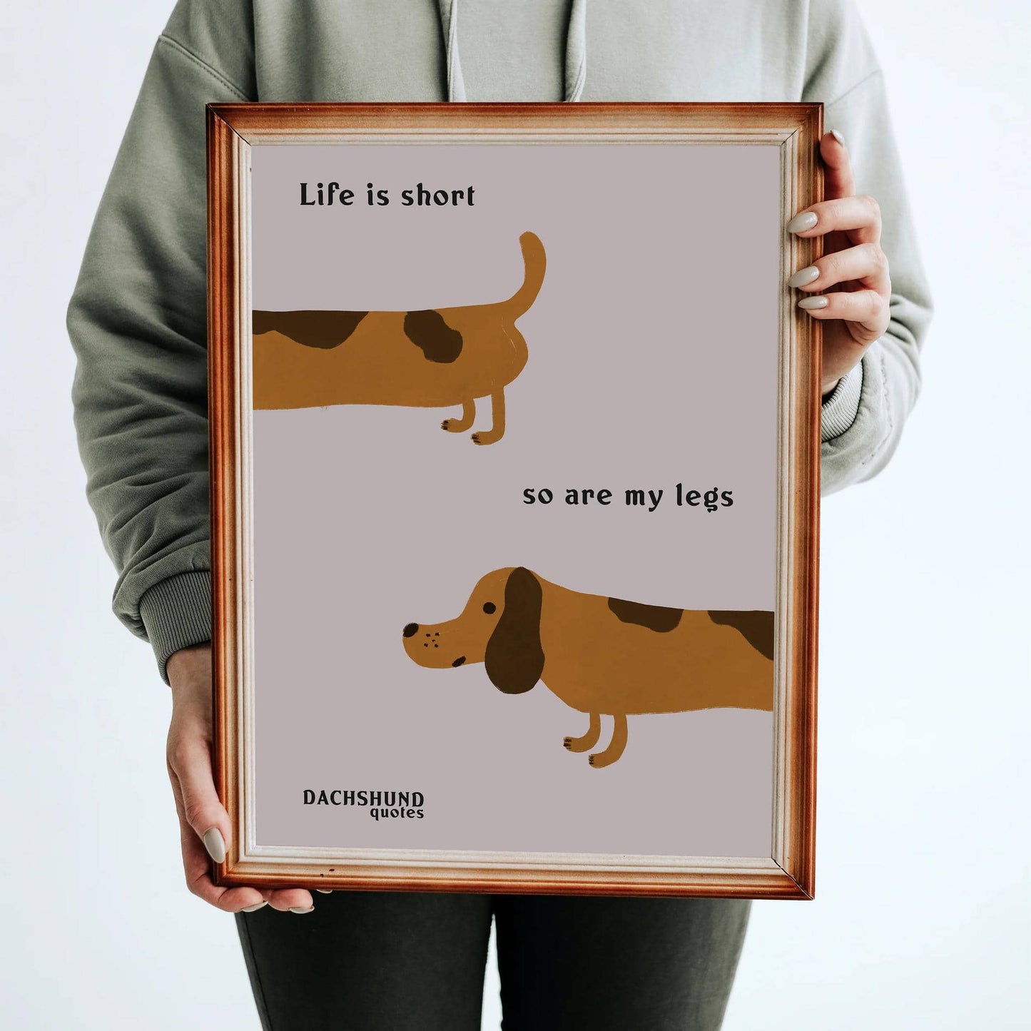 Dachshund Quotes Retro Funny Poster - HypeSheriff