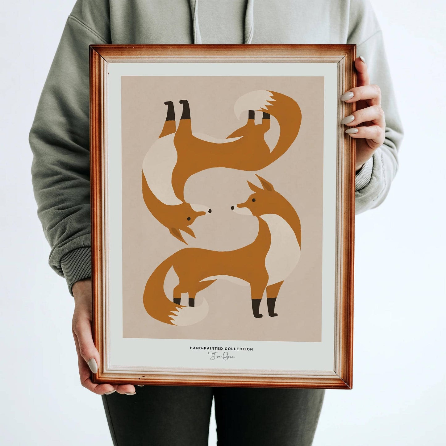 Two Foxes | Hand-Painted Collection Poster - HypeSheriff