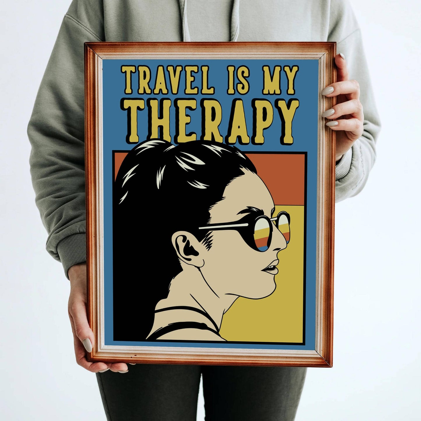 Travel Is My Therapy Poster - HypeSheriff