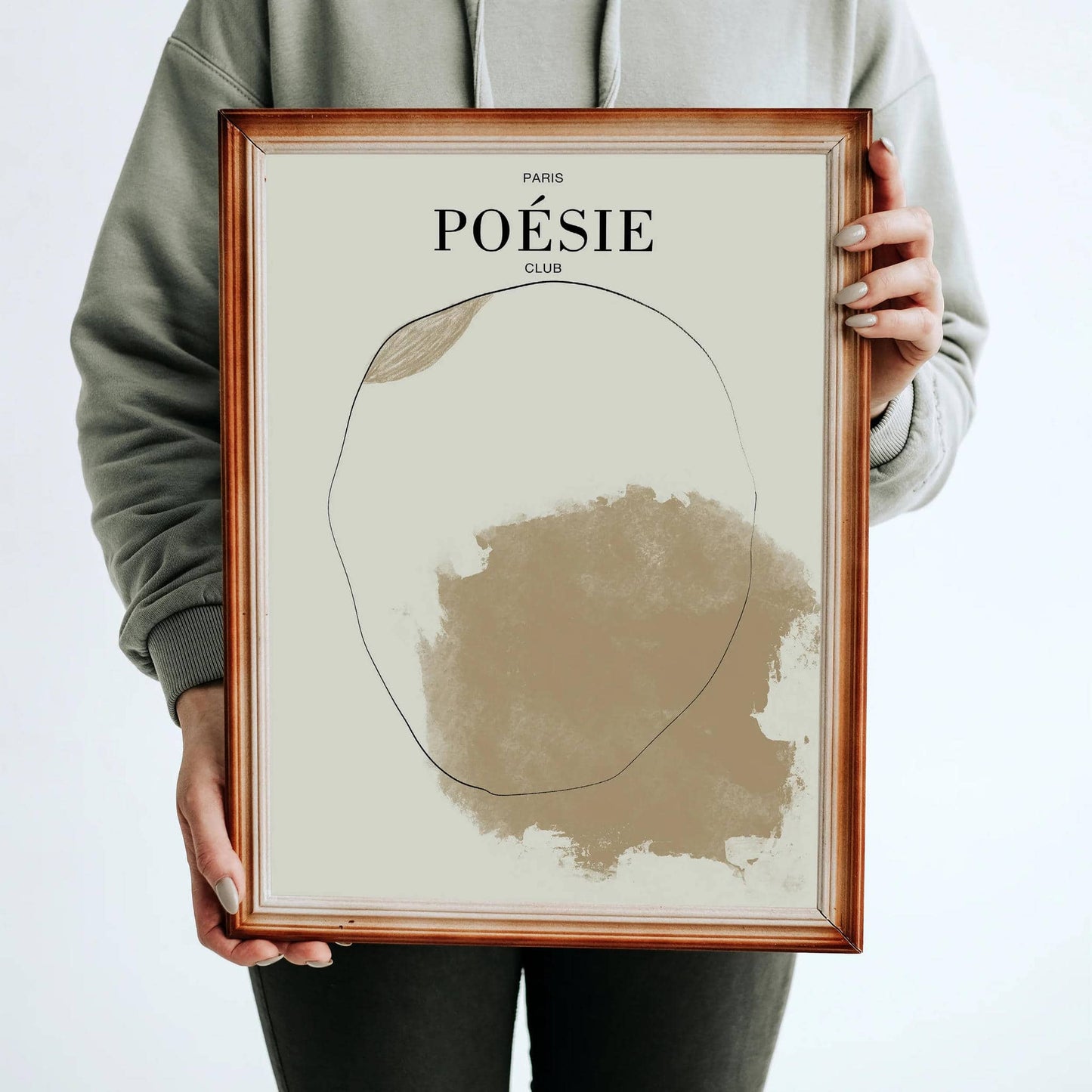 Abstract Minimalist Paris Poésie Club Poster - HypeSheriff