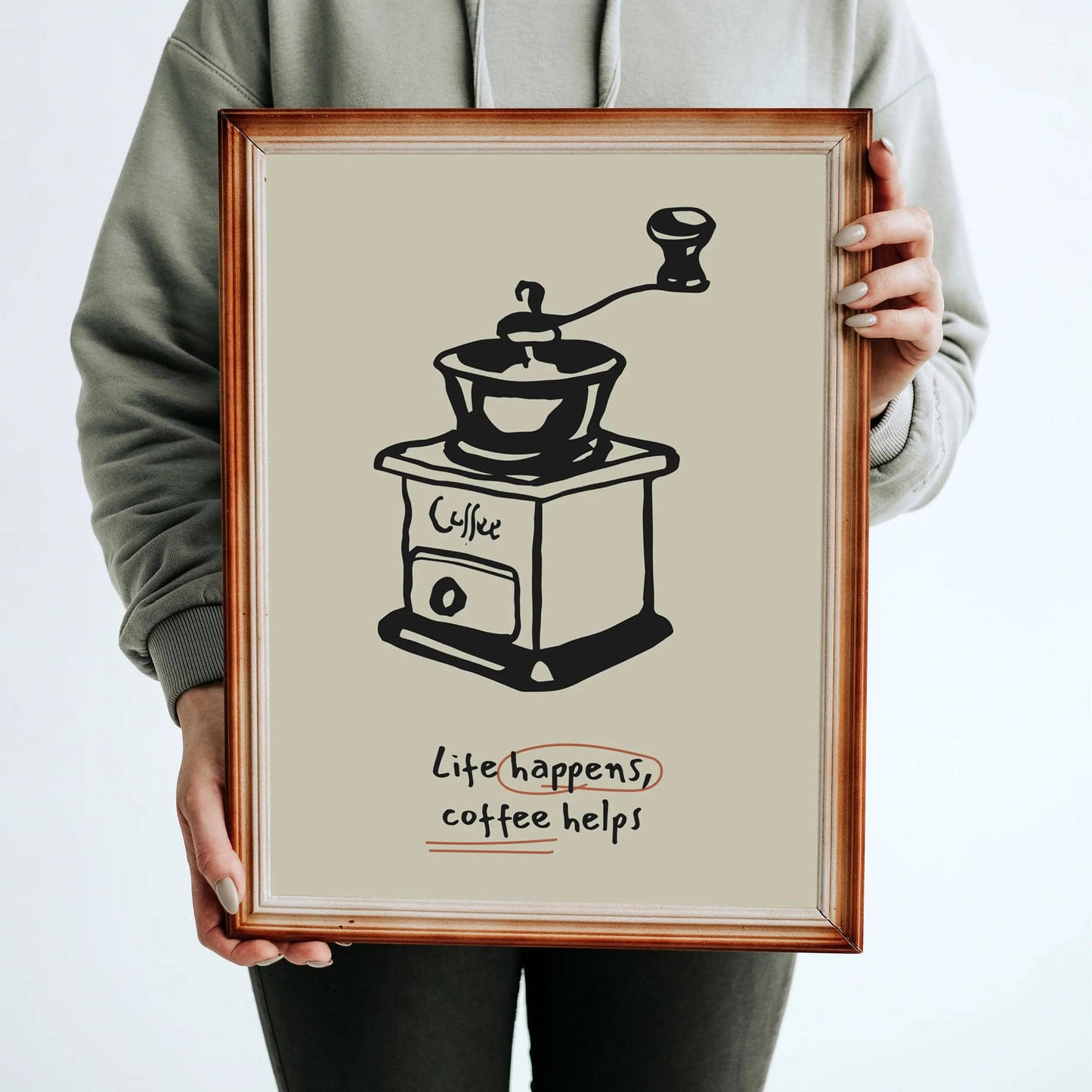 Life Happens Coffee Helps Poster - HypeSheriff