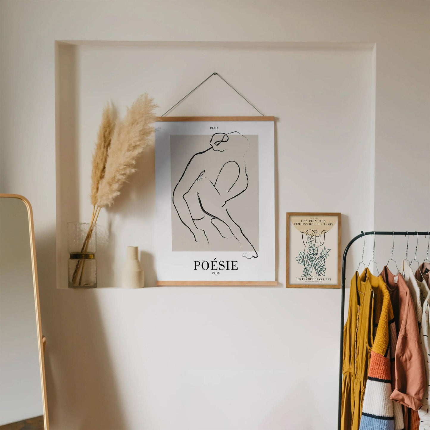 Sitting Woman Paris Poesie Club Poster - HypeSheriff