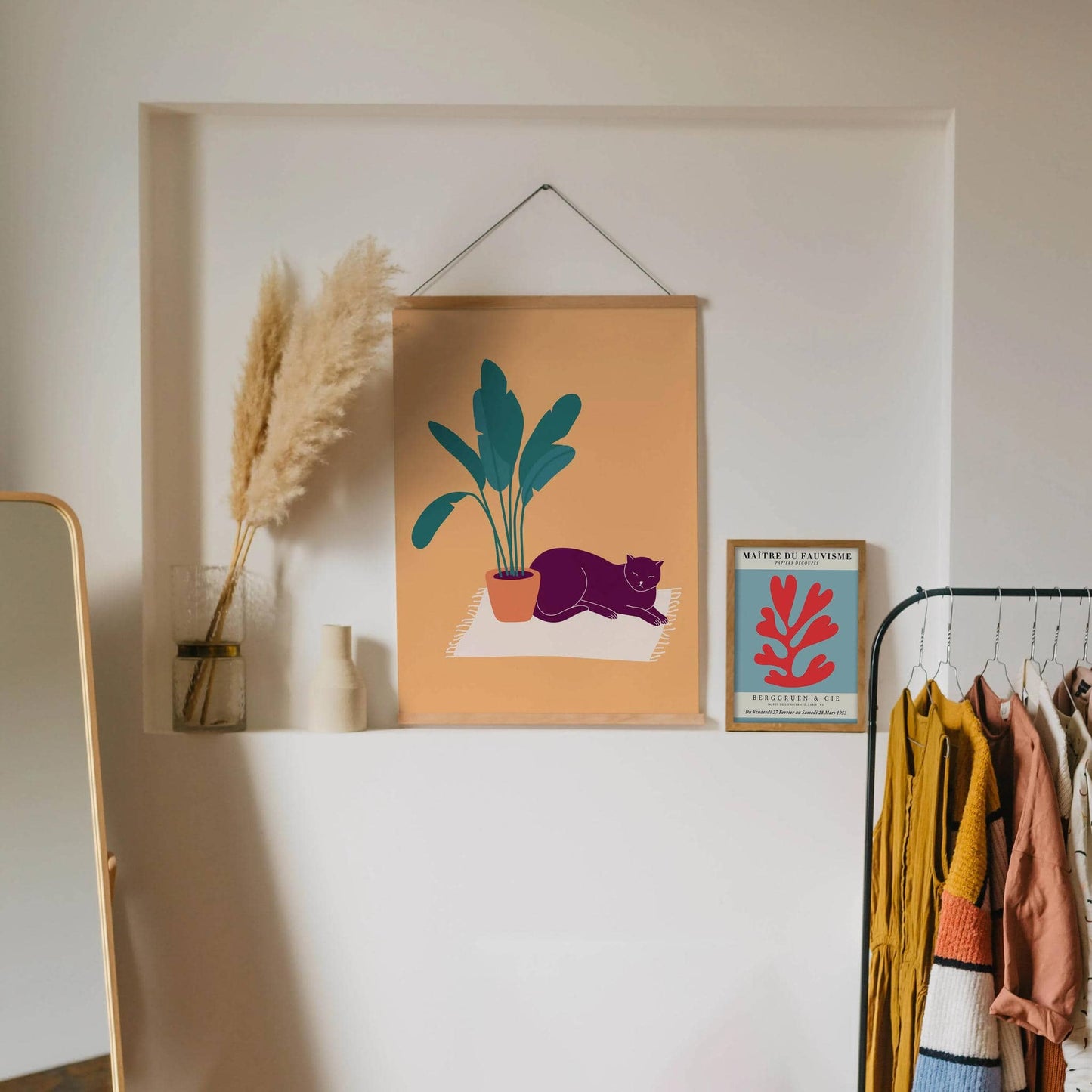 Cute Cat Illustration Poster - HypeSheriff