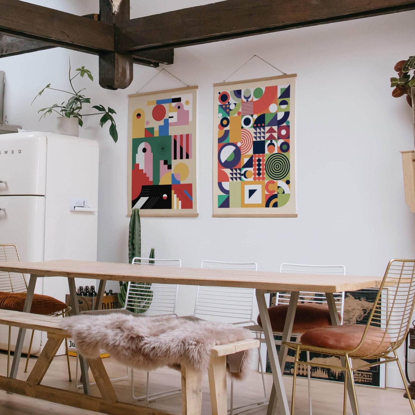 Geometric Bauhaus Poster - HypeSheriff