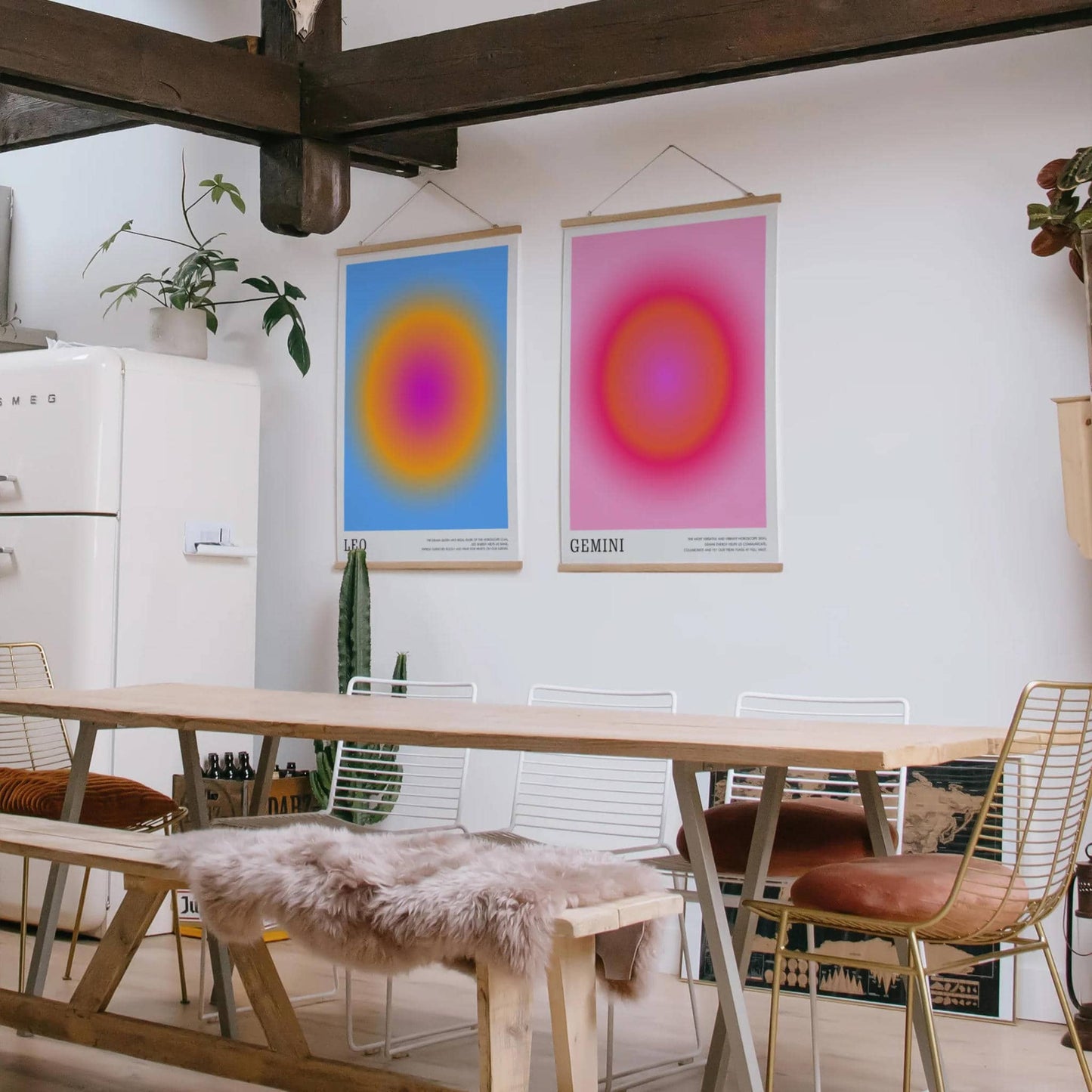 Leo Zodiac Sign Colorful Poster - HypeSheriff