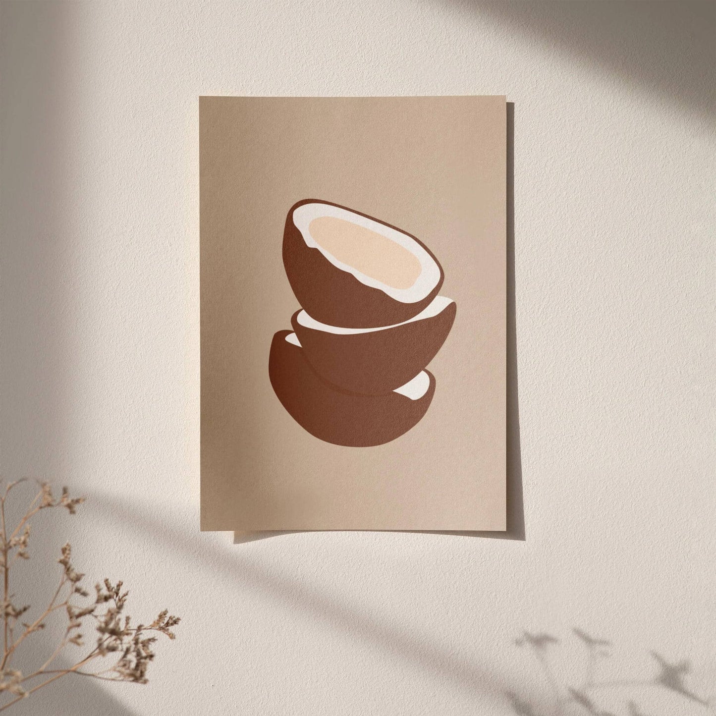 Coconut Minimalist Poster - HypeSheriff