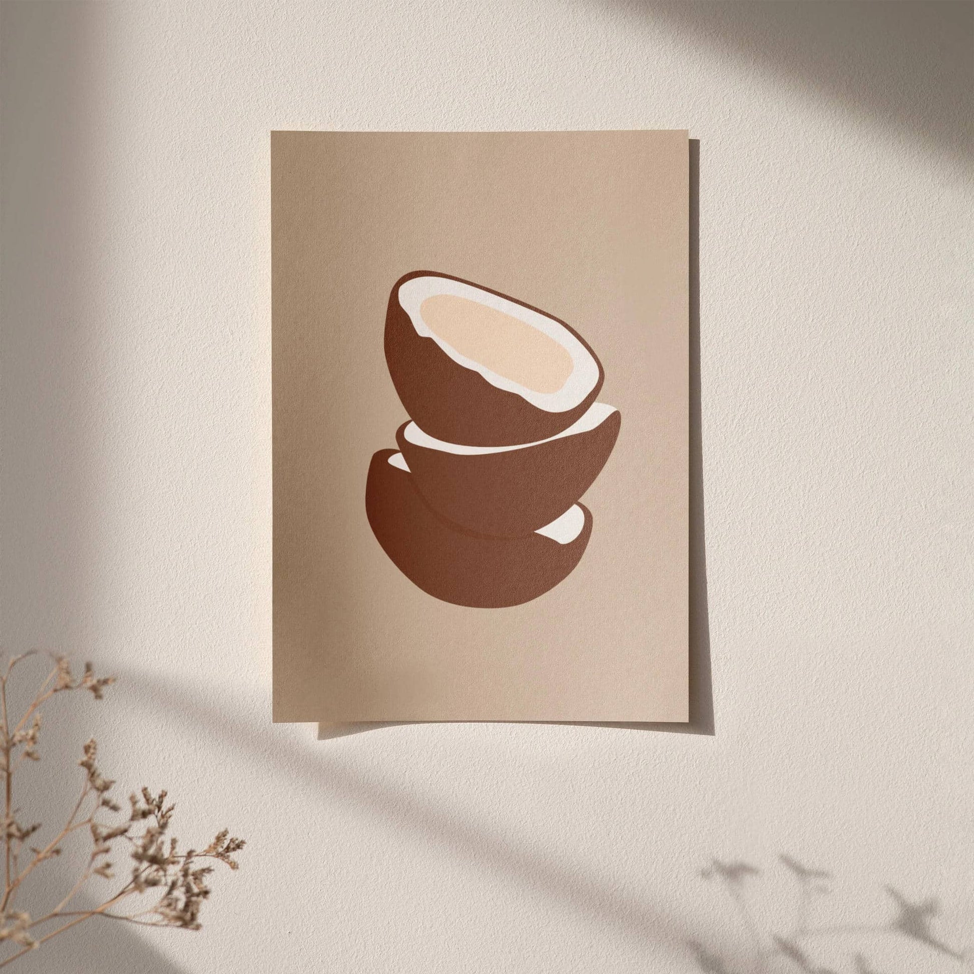 Coconut Minimalist Poster - HypeSheriff