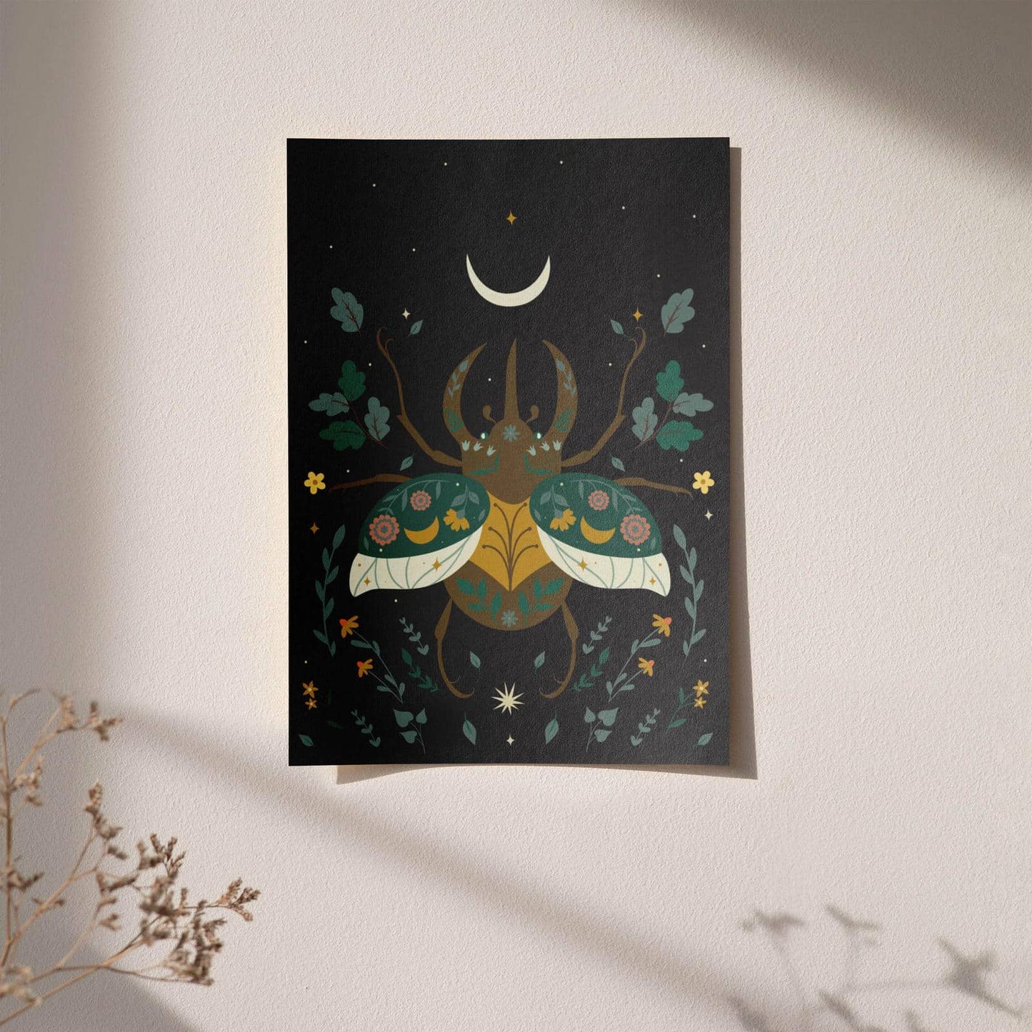 Boho Style Beetle Poster - HypeSheriff