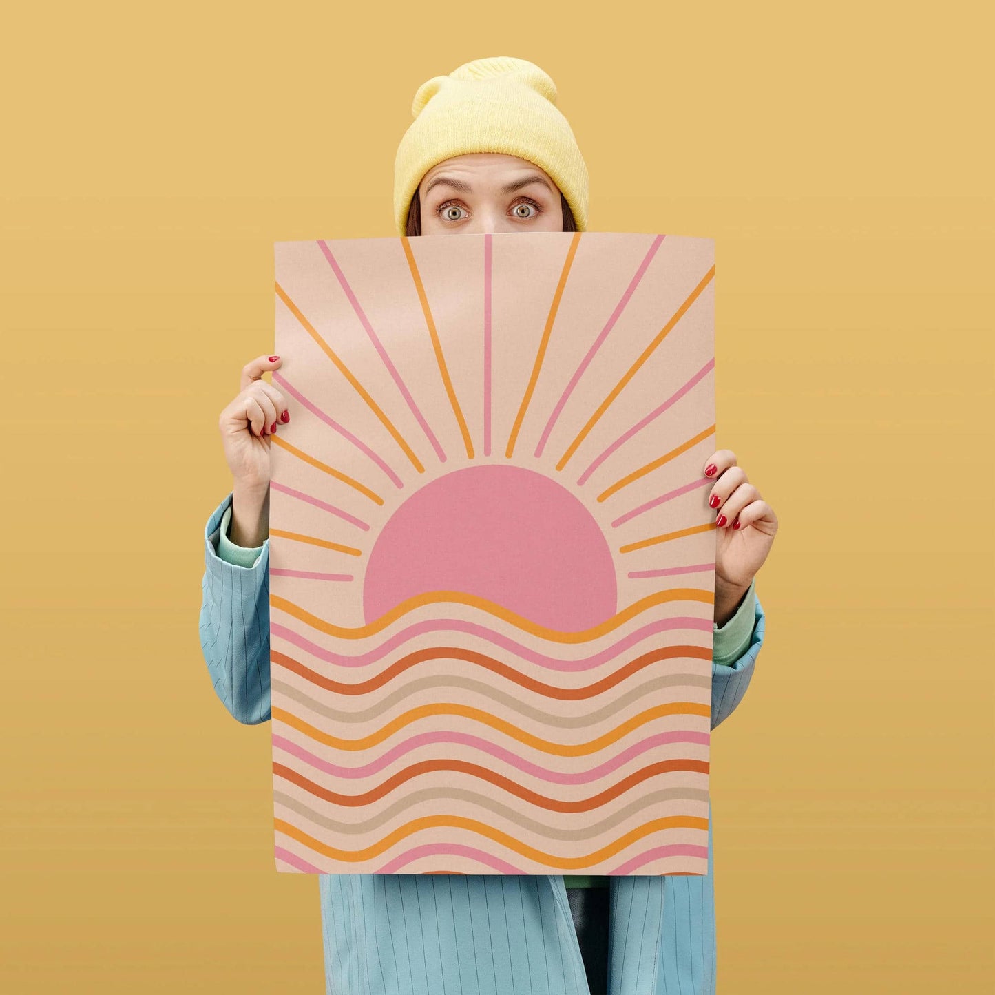 Groovy Sunset Poster - HypeSheriff