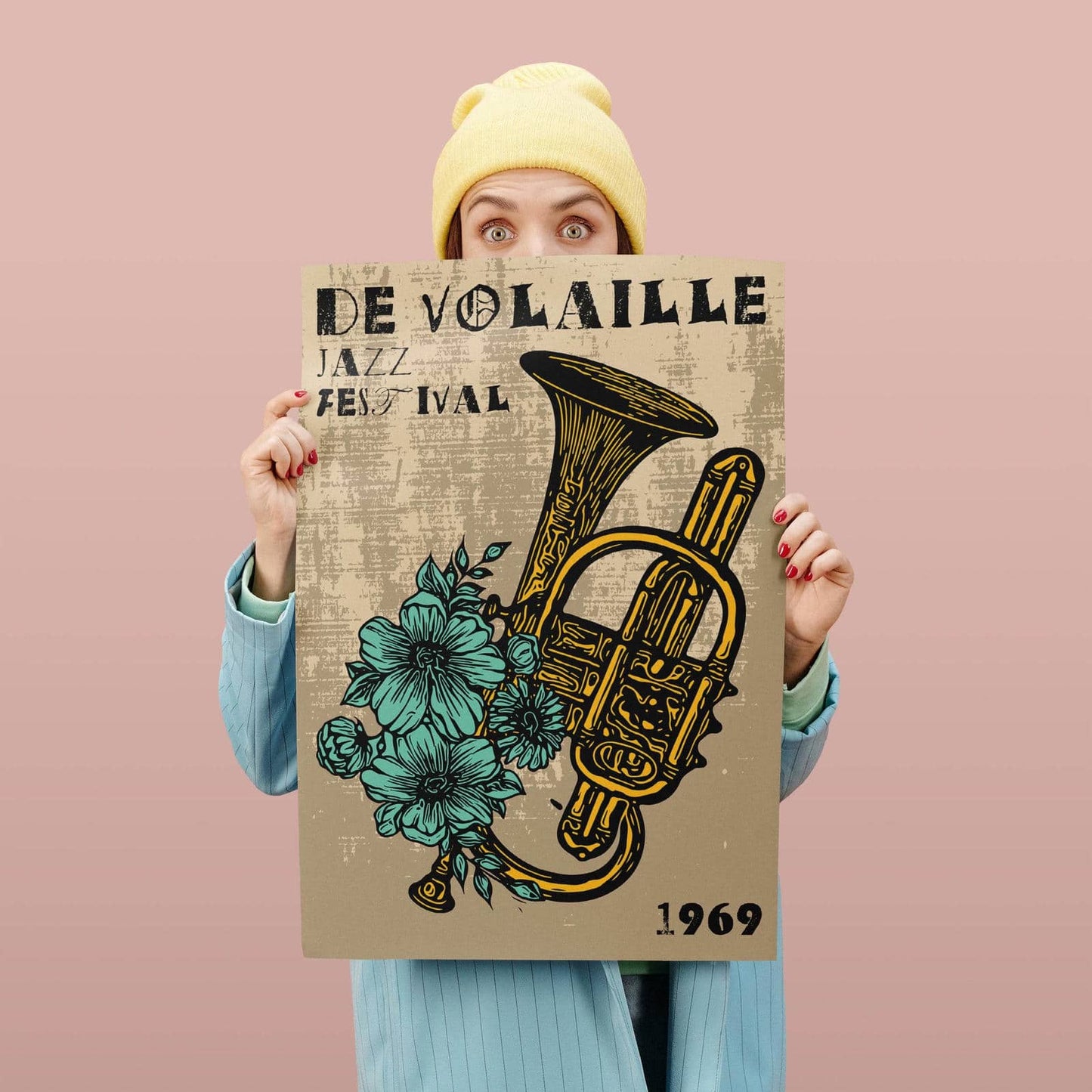 De Volaille Jazz Festival vintage poster - HypeSheriff