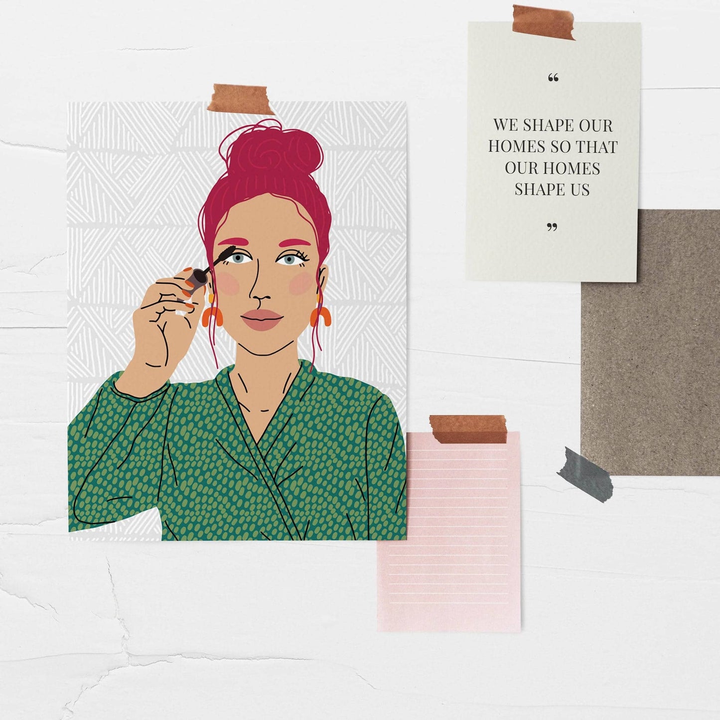 Make-up Girl Art Print - HypeSheriff