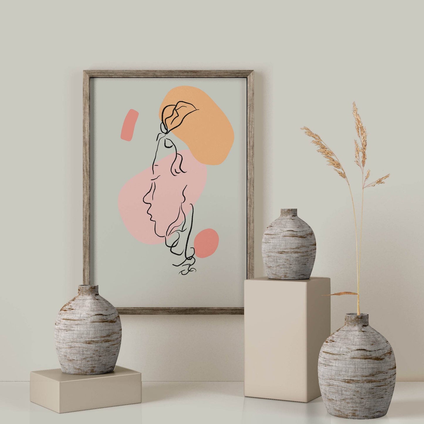 Line Art Woman Print - HypeSheriff