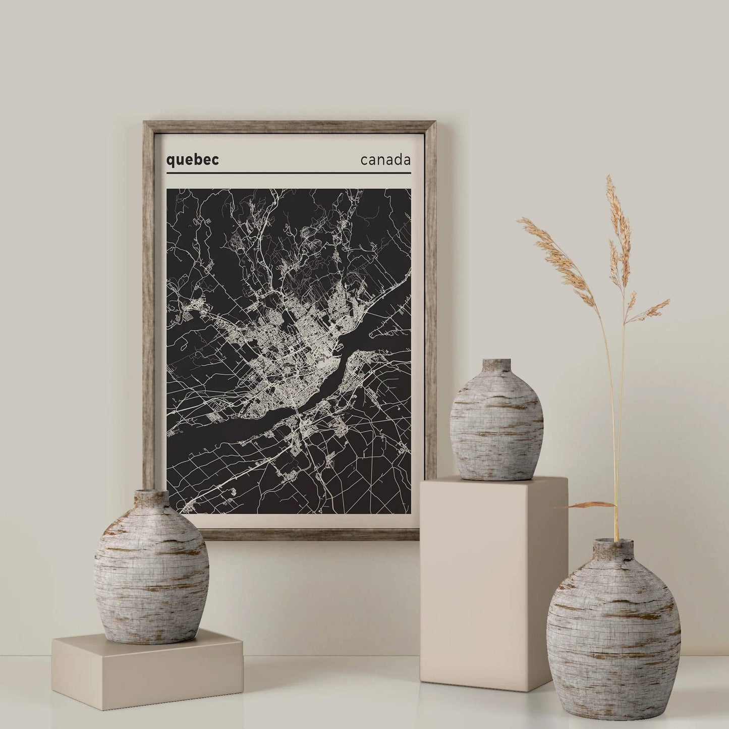 Quebec, Canada - Map Poster - HypeSheriff