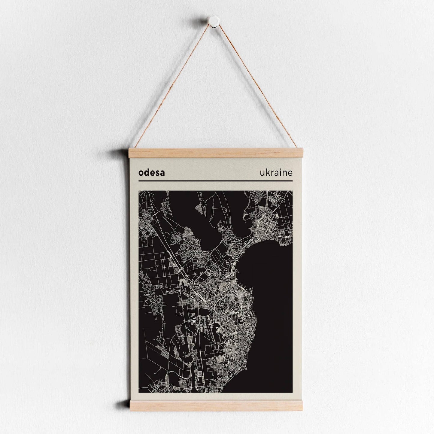 Odesa Ukraine Map Poster - HypeSheriff