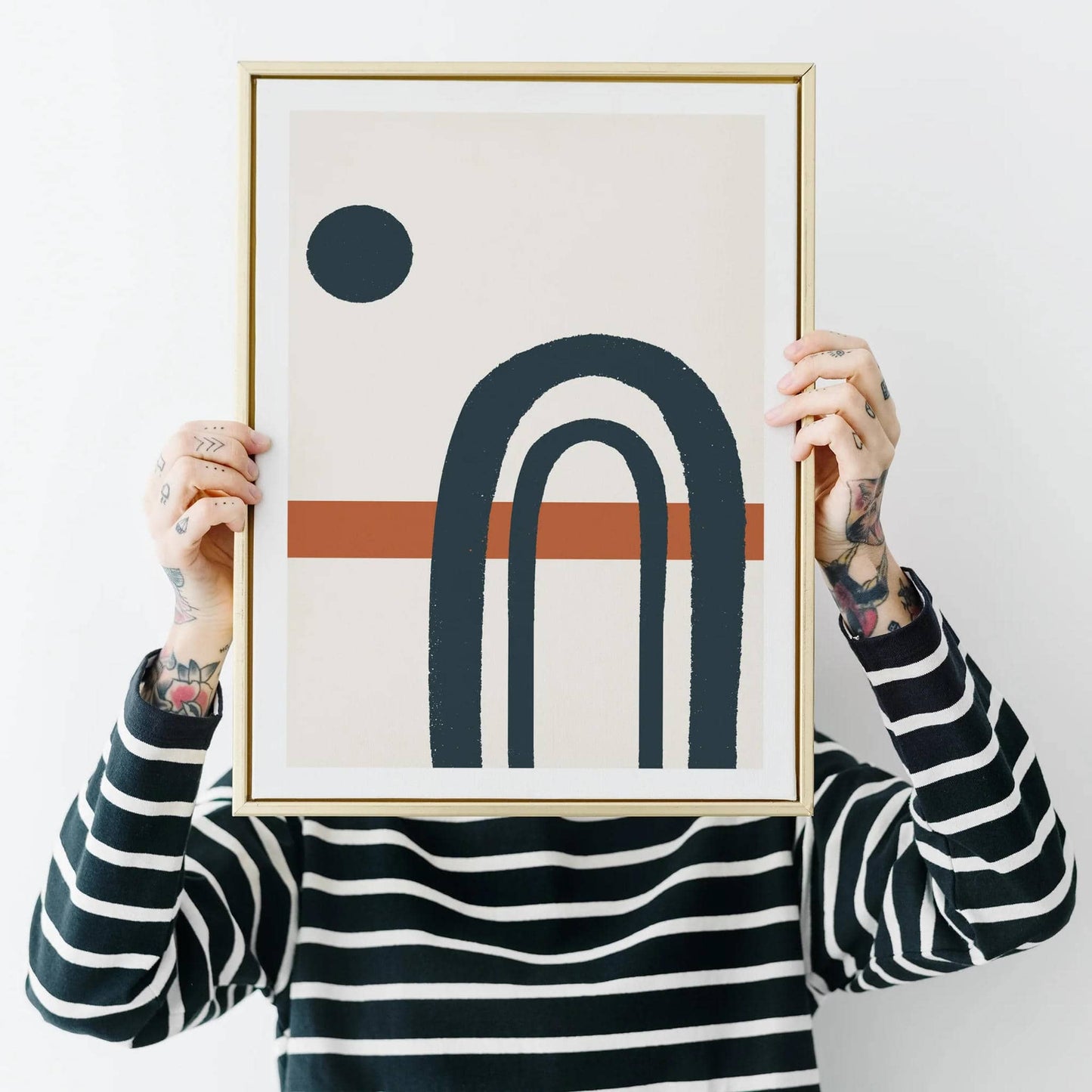 Minimalist Grunge Abstract Art Print - HypeSheriff