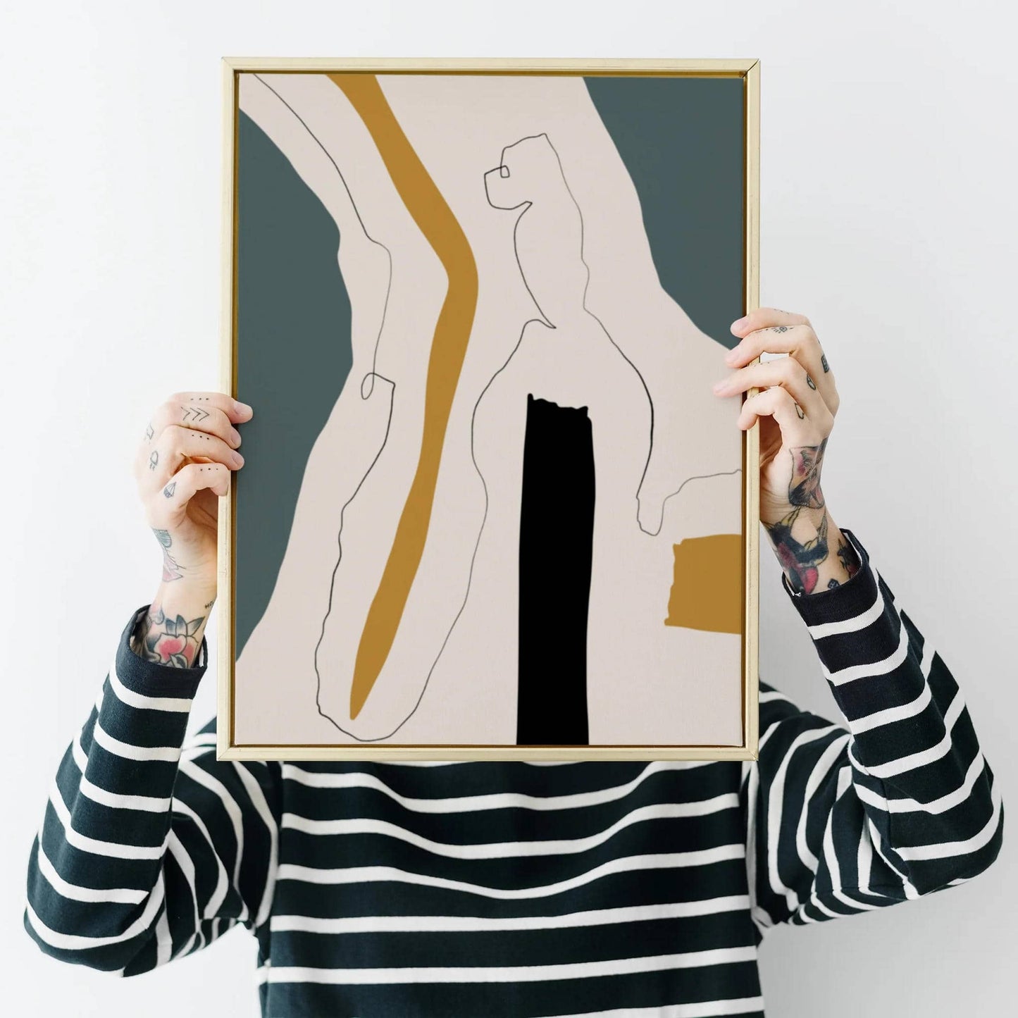 Abstract Neutral Print - HypeSheriff