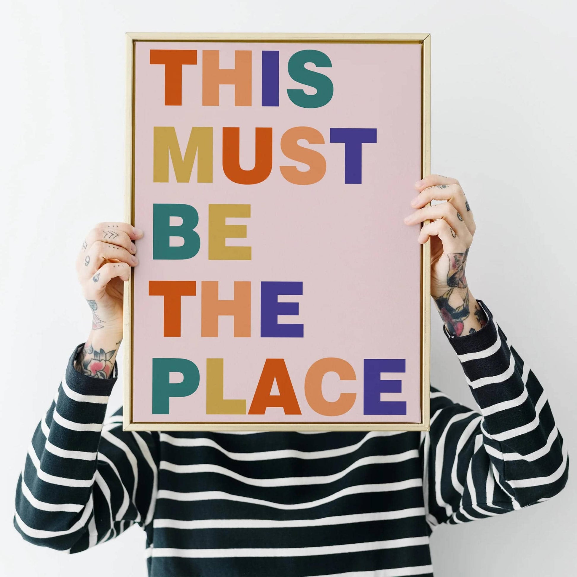 This must be the place - motivational text poster - HypeSheriff