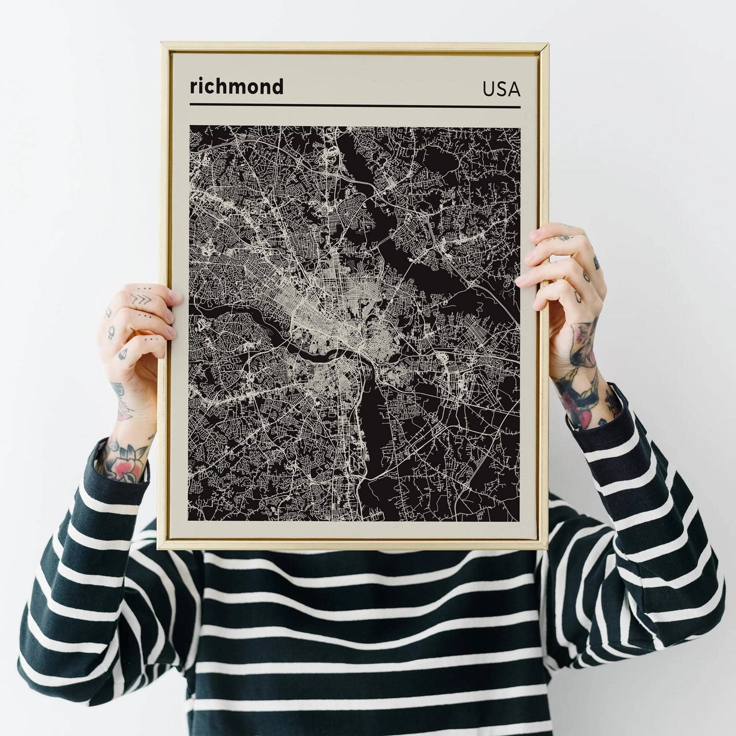 Richmond - USA, City Map Poster - HypeSheriff