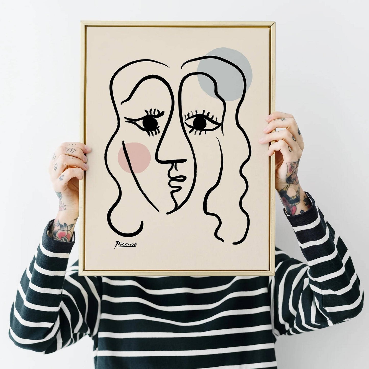 Picasso Girl Drawing Poster - HypeSheriff