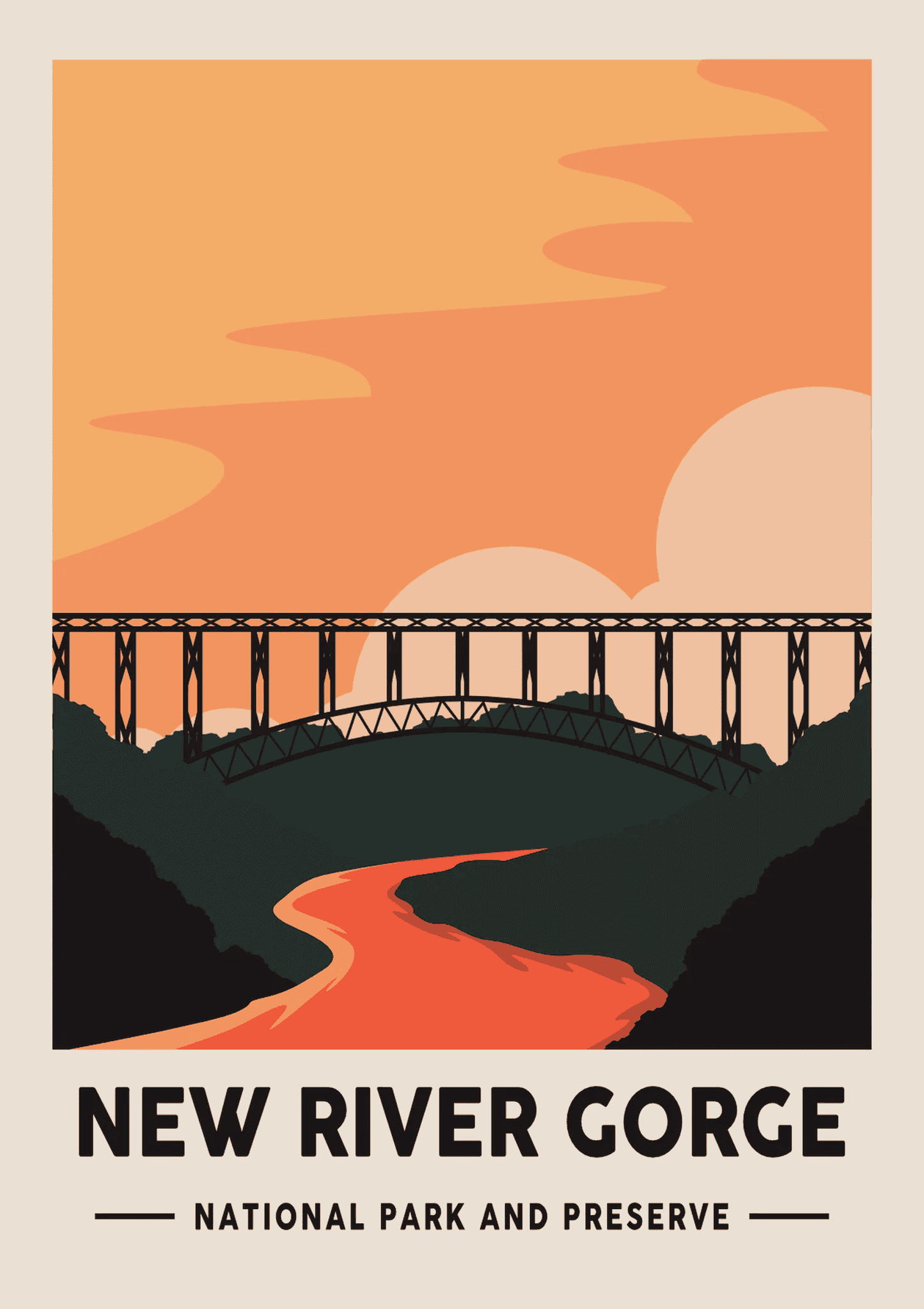 New River Gorge National Park and Preserve Poster - HypeSheriff