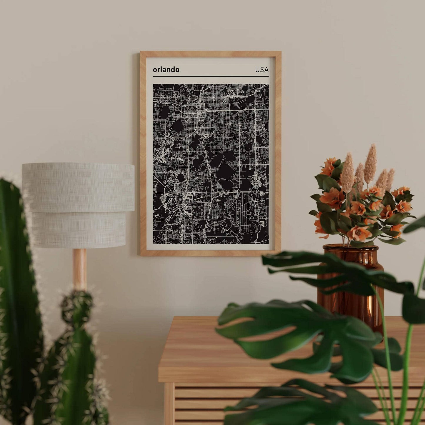 Orlando - USA, City Map Poster - HypeSheriff