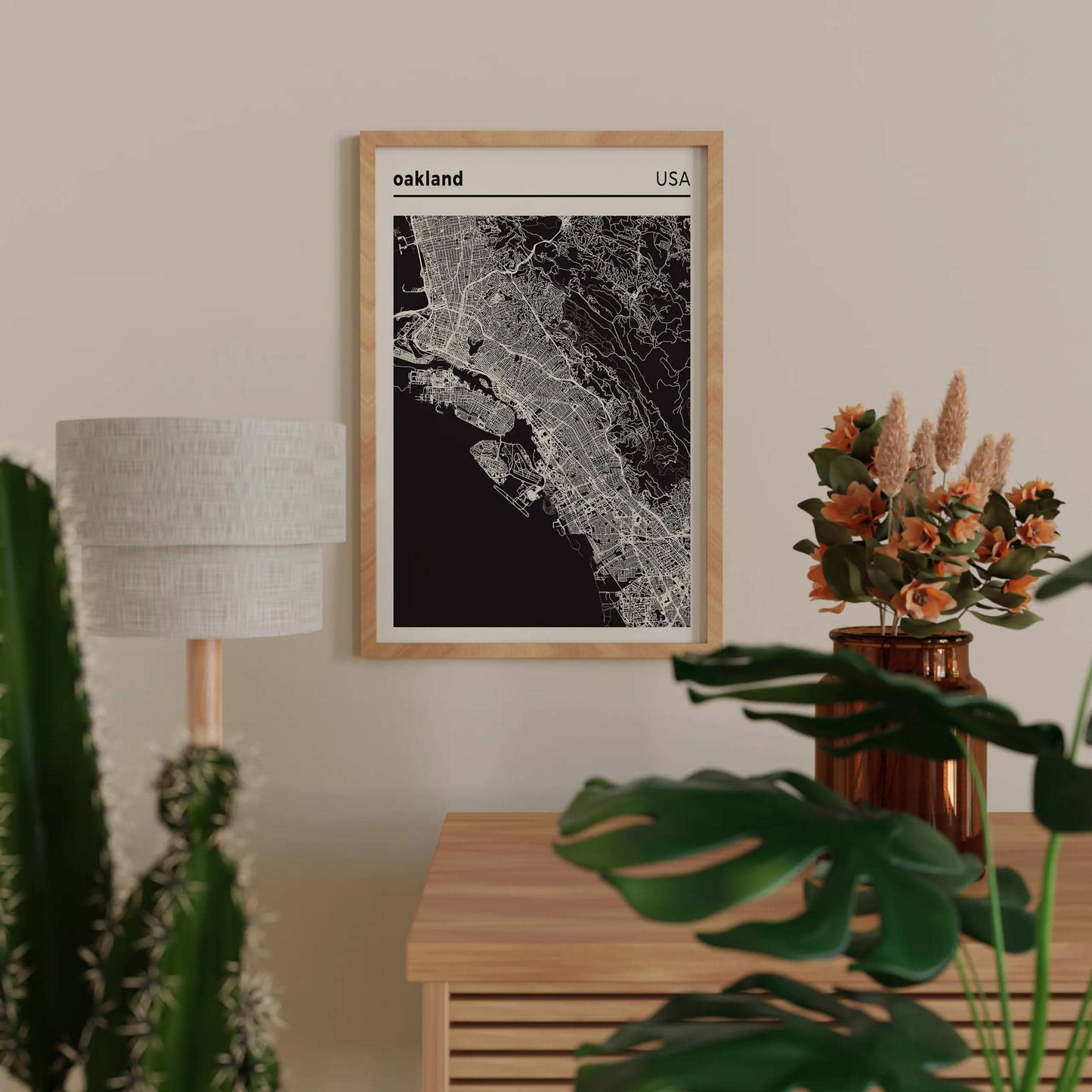 Oakland - USA, City Map Poster - HypeSheriff