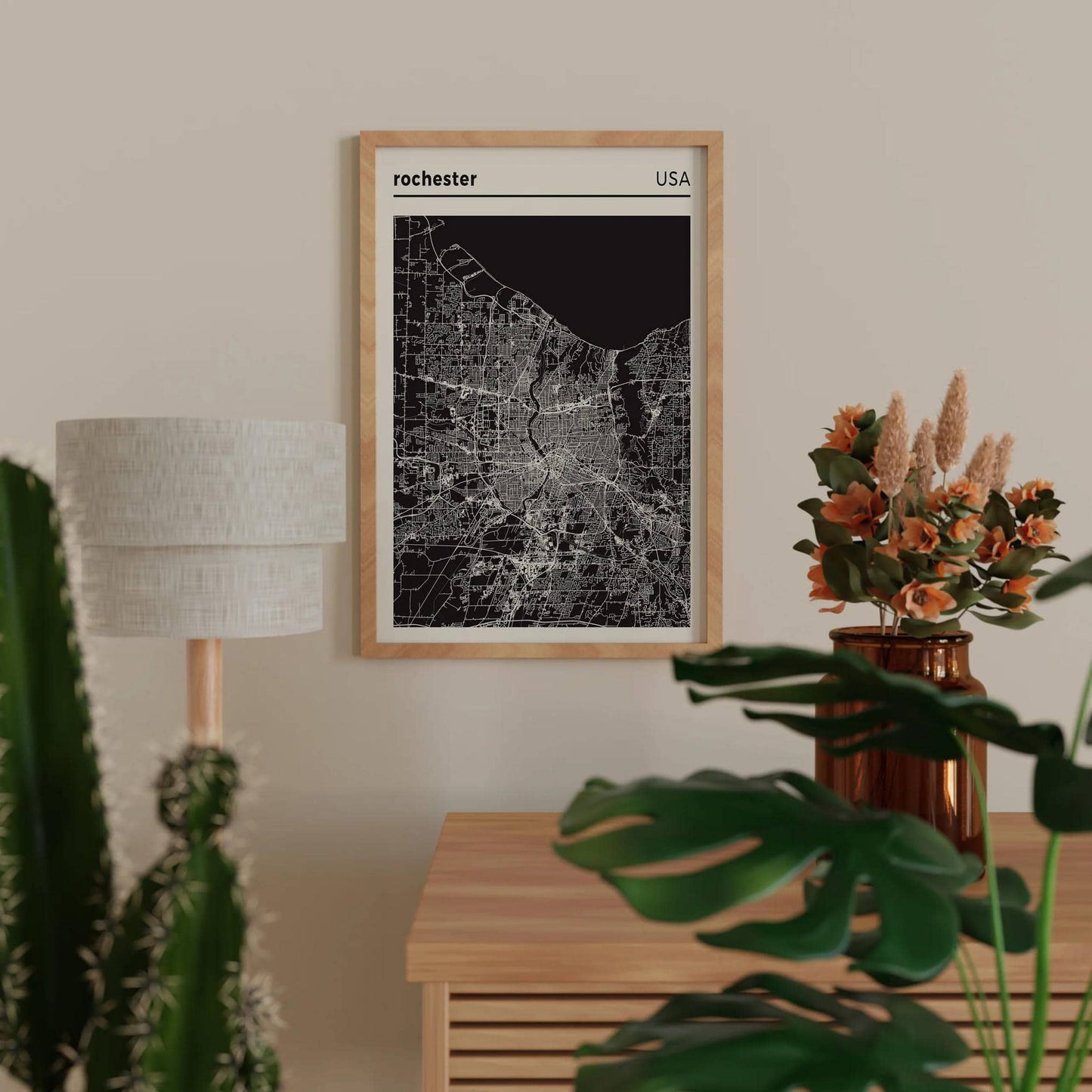 Rochester - USA, City Map Poster - HypeSheriff