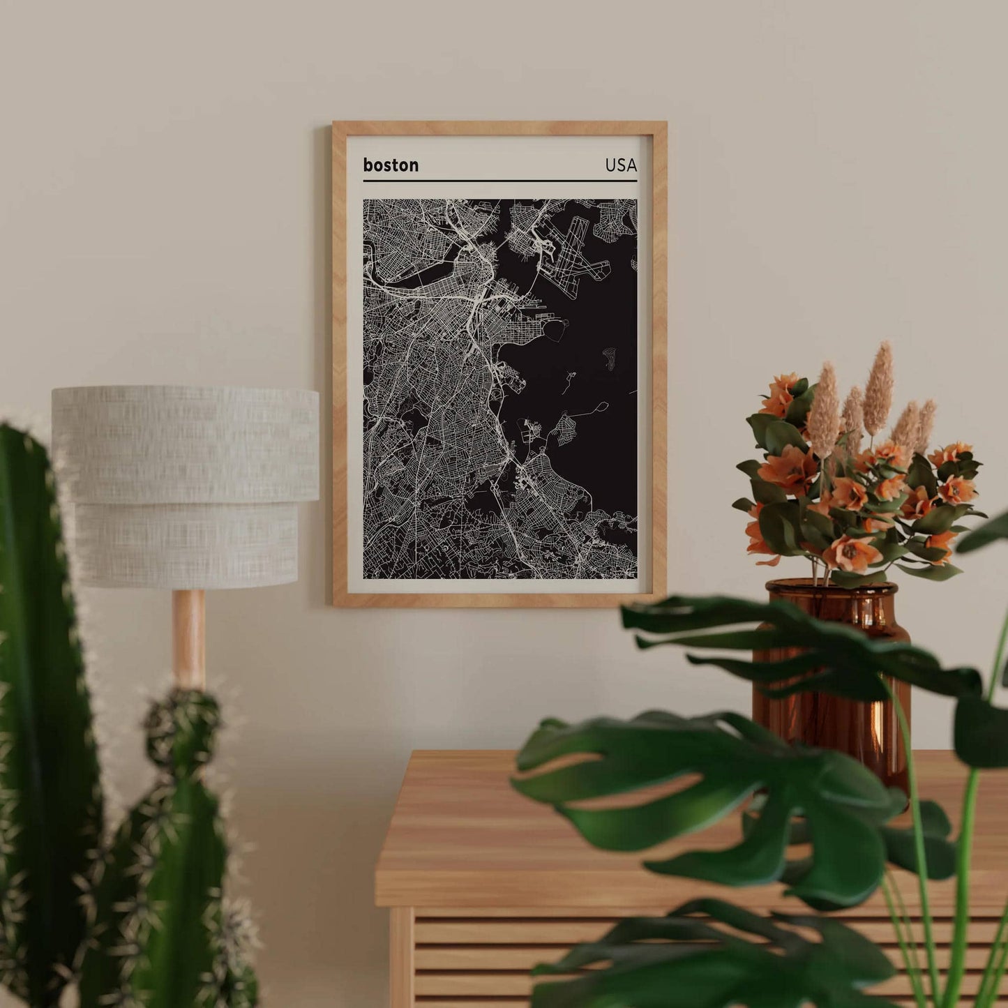 Boston - USA, City Map Poster - HypeSheriff