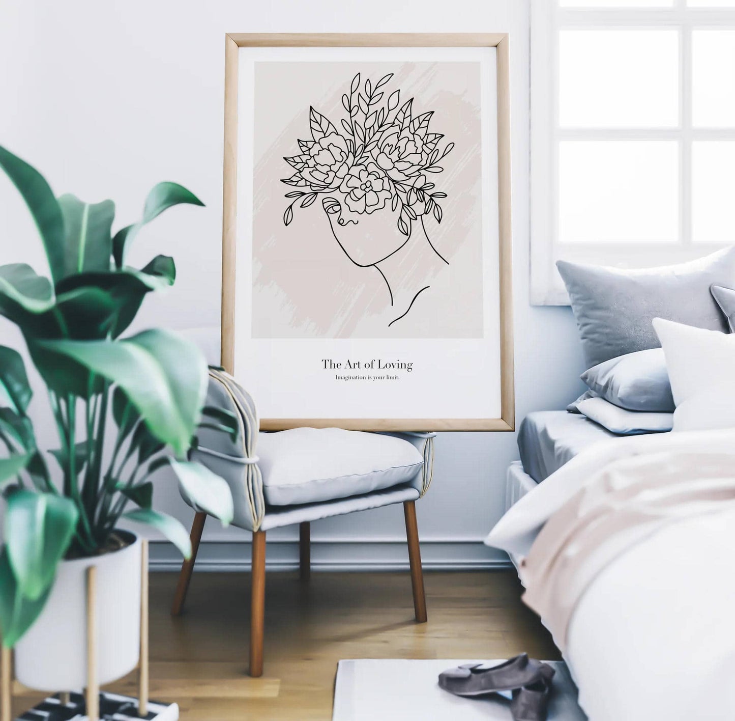 'The art of loving' - line art poster - HypeSheriff