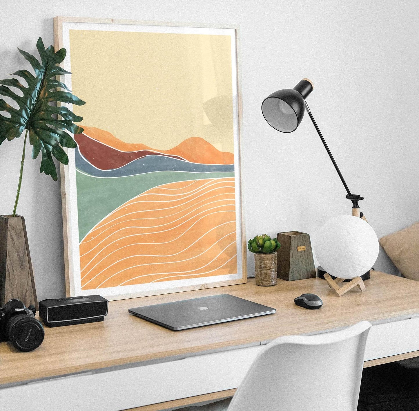 Minimalist Landscape Illustration Print - HypeSheriff