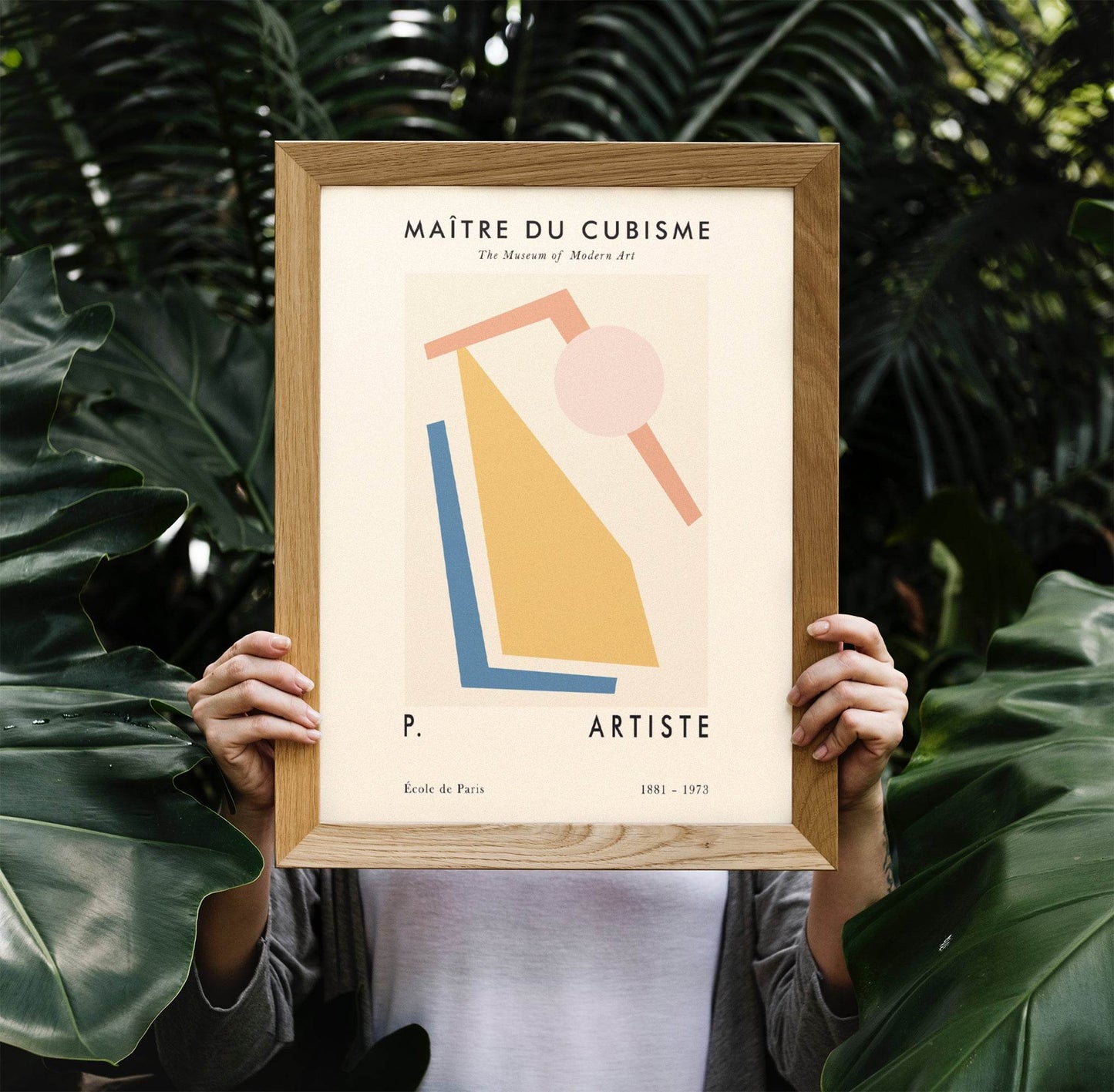 Pastel Cubism Art Print - HypeSheriff