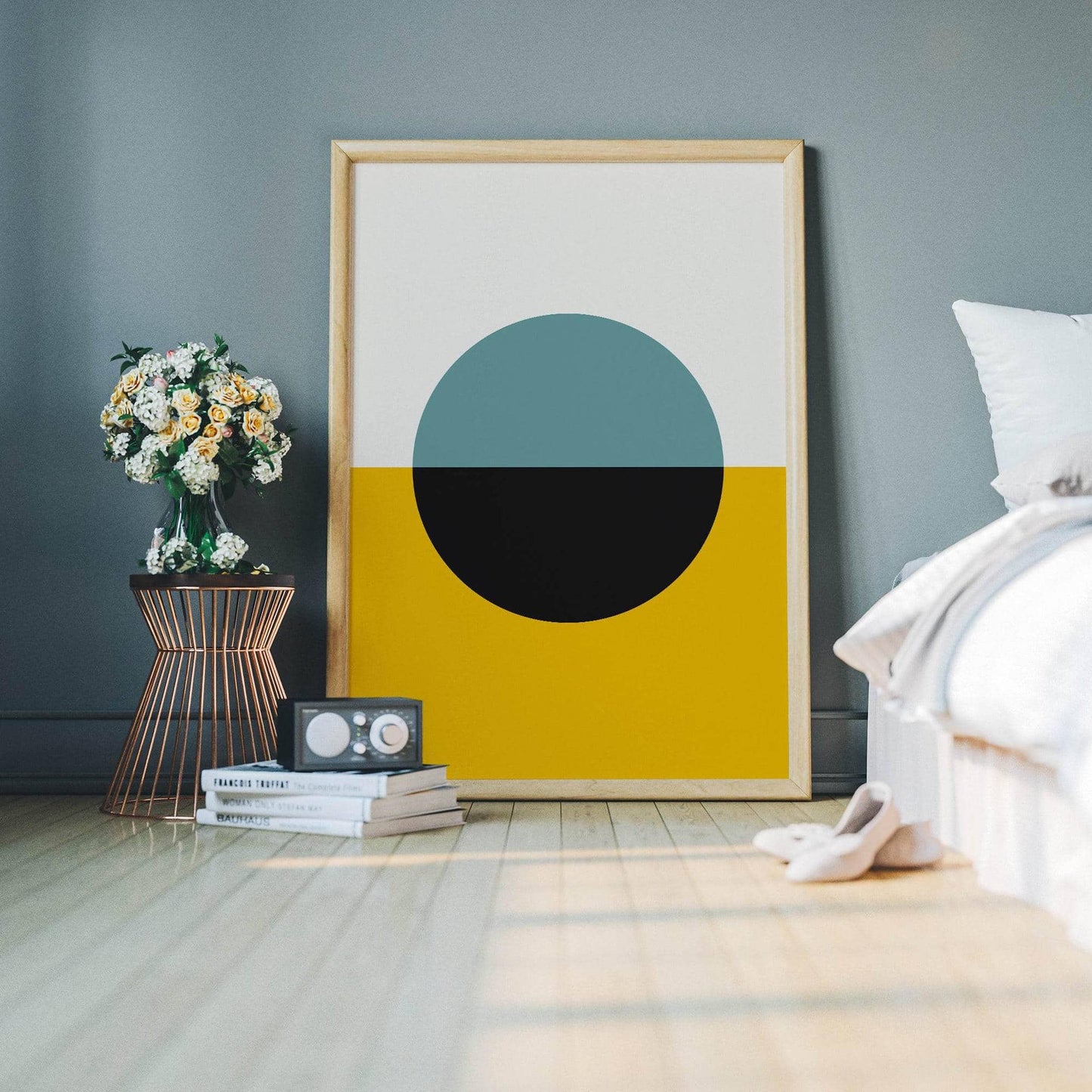 Geometric Sunset Art Print - HypeSheriff
