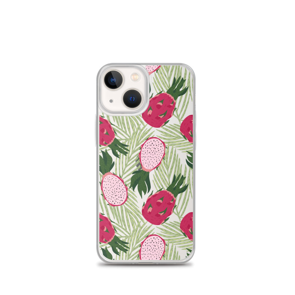 Green Pink Pitaya iPhone Case - HypeSheriff