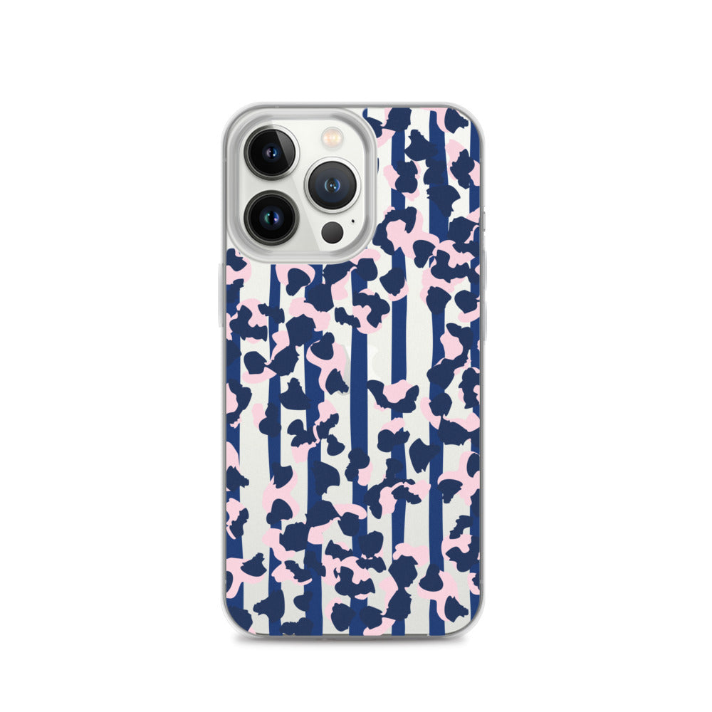 Modern Blue Cheetah iPhone Case - HypeSheriff