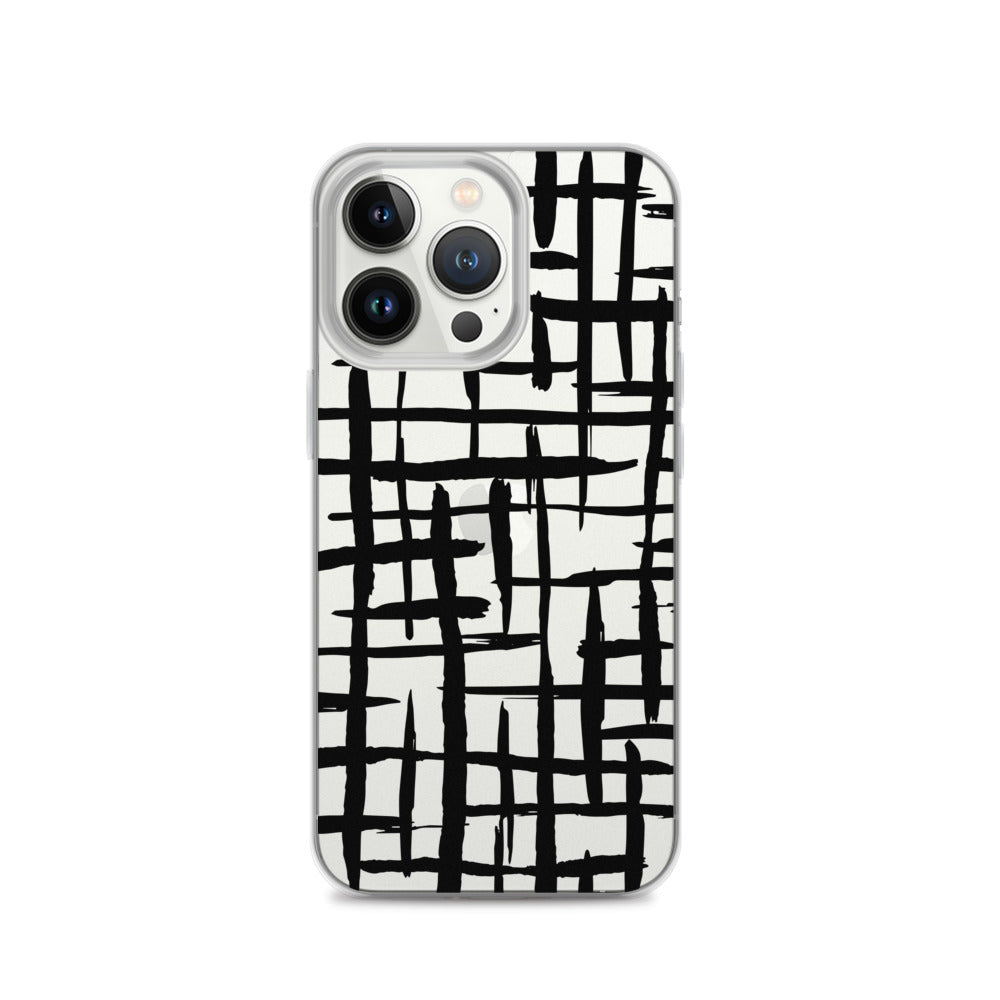Black Nordic Lines iPhone Case - HypeSheriff