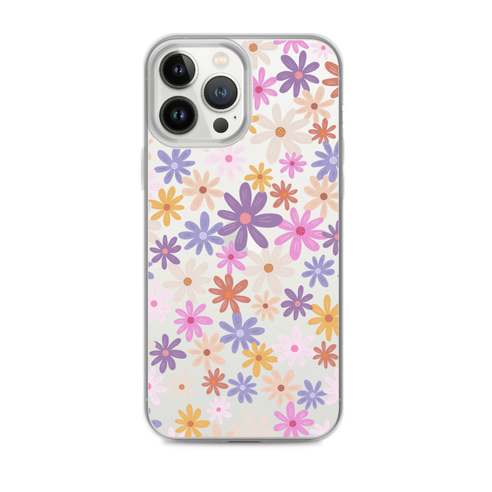 Candy Floral Clear iPhone Case - HypeSheriff