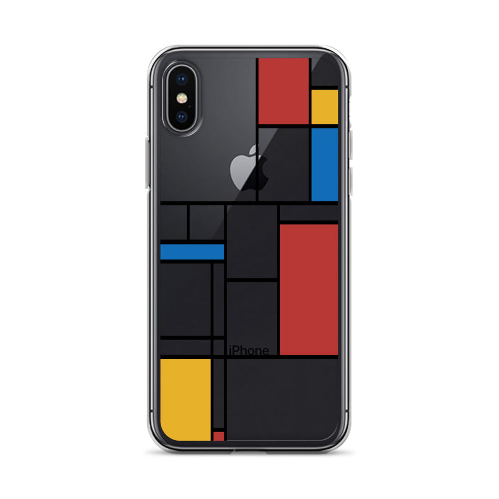 Piet Mondrian Geometric iPhone Case - HypeSheriff